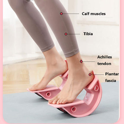 Foot Rocker, Calf Stretcher, Massager For Plantar Fasciitis, Achilles Tendonitis Calf, Foot, Heel, and Ankle Lower Leg Pain Relief, Stretches Strained Muscle Plate, Pink