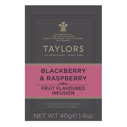 Taylors of Harrogate Blackberry & Raspberry Tea Bags, (Pack of 1)