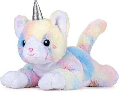 Bunny Microwavable & Weighted Stuffed Animals - 1.5 Lbs Unscented Heating Pad for Period Cramps Pain Relief and Anxiety, Cute Bunny Plush Toys Gifts for Women Girls Adults and Kids by Happy Fuel