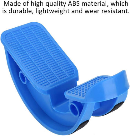 Foot Rocker Calf Stretcher Foot Massage Tool ABS Durable Lightweight Wear Slant Board for Home Office Travel Black Rose Red Blue Yellow Optional 27x13x10cm (Blue)