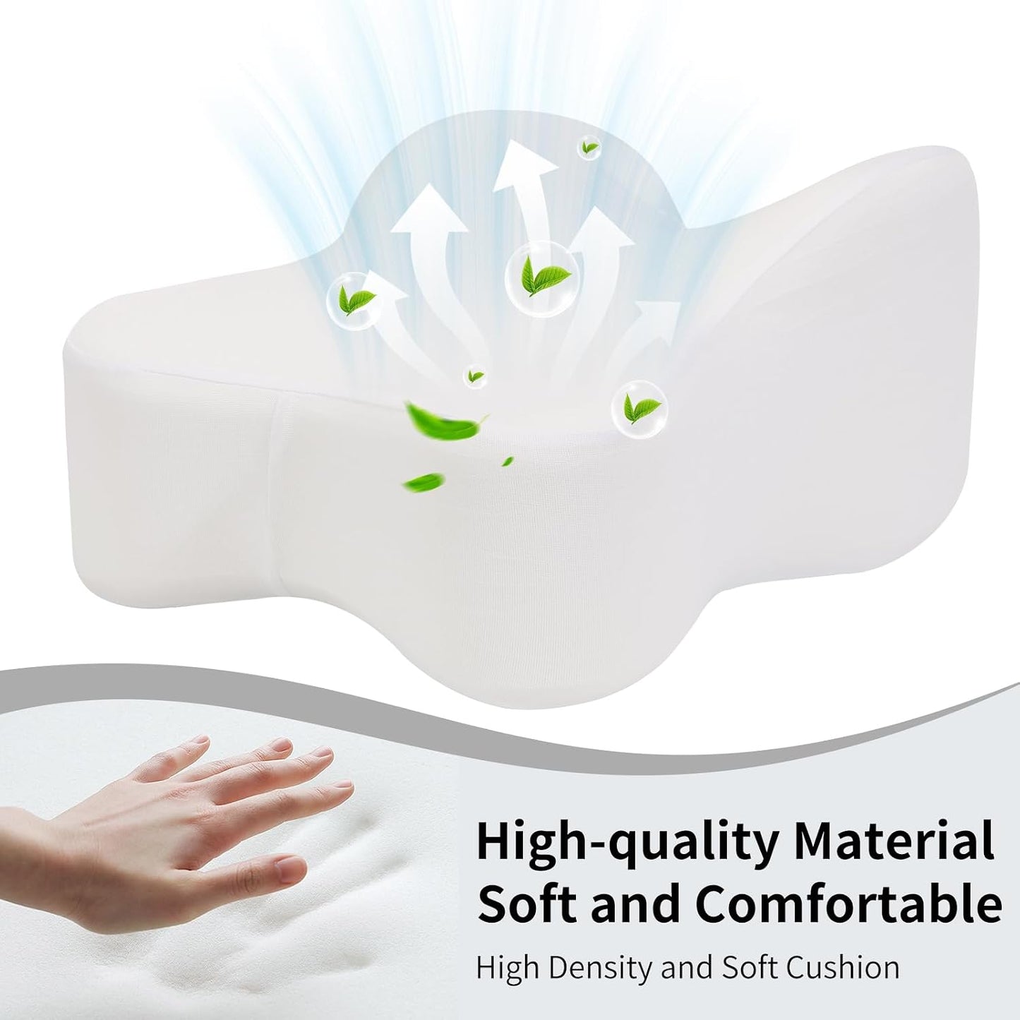 Pregnancy Knee Pillow for Side Sleepers with Strap, Memory Foam Leg Pillow for Sciatica Pain Relief, Hip & Back Support, Alignment Cushion for Pregnant Women, Post Surgery Leg Elevation (Gray)