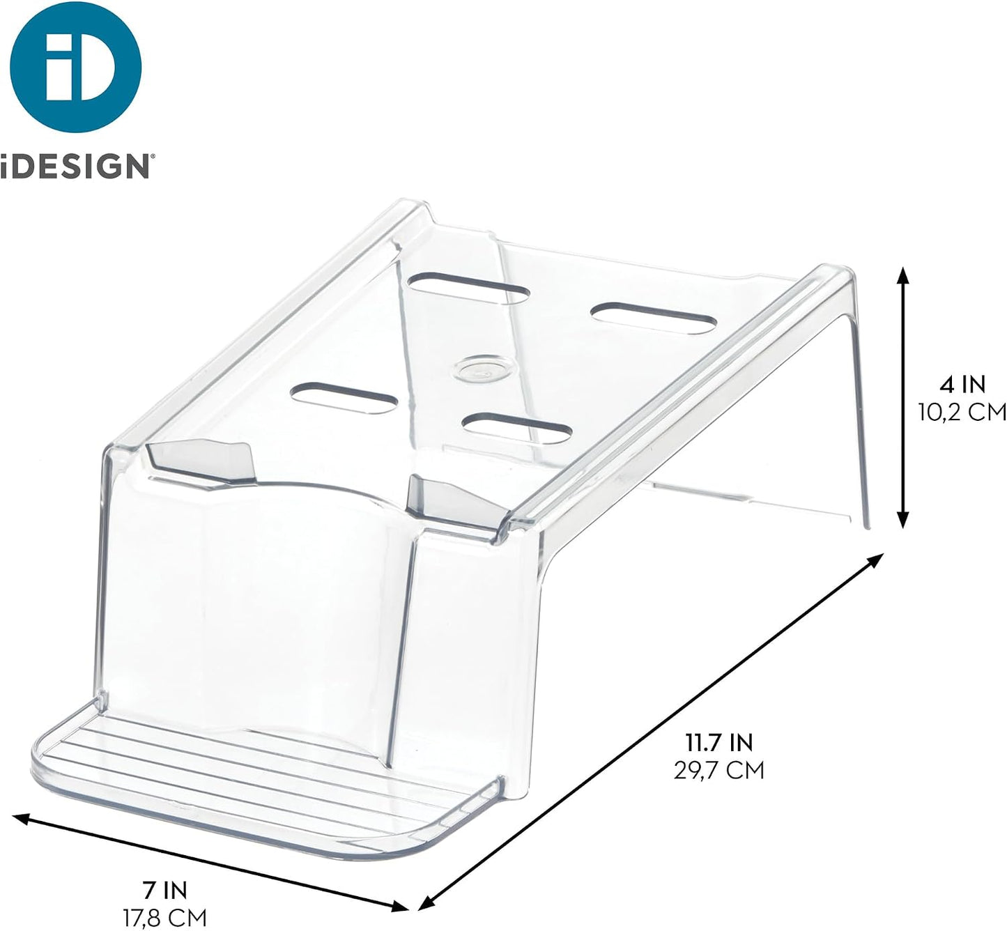 iDesign Laundry Detergent Holder, Clear | Liquid Detergent Stand, Laundry Room Organization