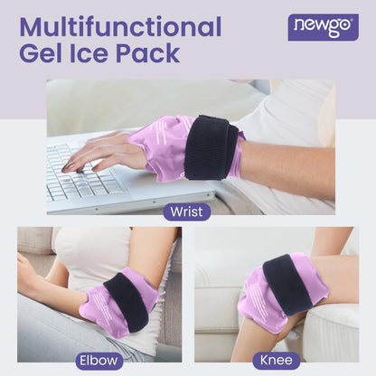 NEWGO Ankle Ice Wrap – Reusable Cold Pack for Swelling & Post-Surgery | Reusable Gel Ice Wrap for Ankle, Cold Therapy for Sprains, Swelling, and Post-surgery Recovery, Ideal for Ankle Injuries