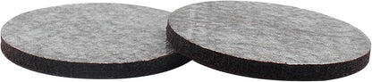 48 Pcs 1-1/2"/38mm Felt Furniture Pads Brown Round | Self Adhesive, 5mm Thick, Anti Scratch Floor Protectors, For Furniture Feet Chair Legs