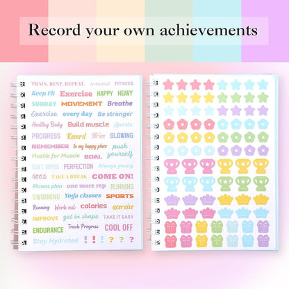 icceemee Undated Health & Wellness Planner – Daily Food Diary, Habit Tracker & Fitness Journal for Weight Loss, Gluten Free Dairy Free Sugar Free Diet, Mood & Energy Log, Meal & Exercise Notebook for Women & Men