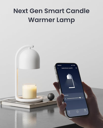 SwitchBot Smart Candle Warmer Lamp App & Voice Control, Flameless Wax Melter with Timer, Bulb x2, for Jar Candles, 1%-100% Dimmable, Matter for Apple Home & Alexa, Women Birthday Housewarming Gift