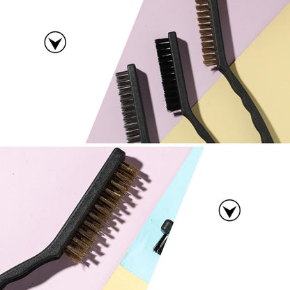 GALPADA Cooktop Cleaning Brush Set 3pcs Wire Brushes for Kitchen Range Hood and Stove Gap for Household Grease Removal and Tight Space Cleaning