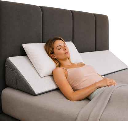 Kolbs Leg Elevation Pillow for After Surgery | Flat Top Bed Wedge Bolster Pillow for Legs | Foot, Knee, Ankle Elevation Post Surgery (Flat Top 7" Height)