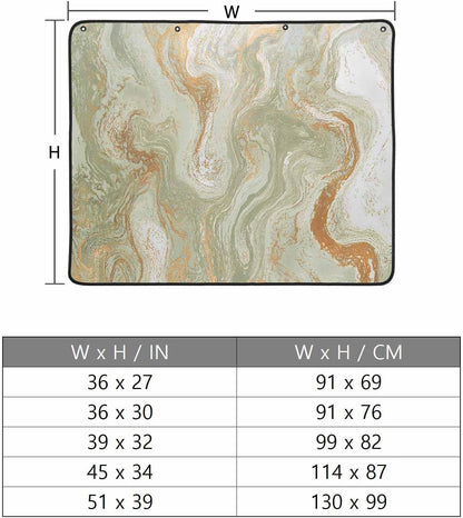 Magnetic Fireplace Cover Sage Green Marble Fireplace Screen Decorative Abstract Fluid Art Insulation Fireplaces Blocker Blanket Save Energy Fireplaces Draft Stopper Covers for Living Room 36x30 Inch
