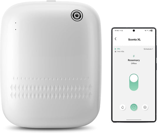Airversa ANW Smart Waterless Essential Oil Diffuser for Large Room, White