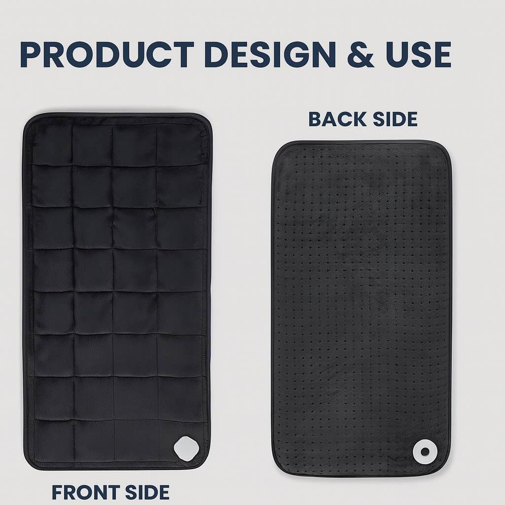 Weighted Heating Pad XL 33" x 17" for Back, Neck & Shoulder Pain Relief, Electric Heating Pad for Lower Back & Period Cramps, 6 Heat Settings, 4 Auto-Off Timers, Gifts for Women and Men