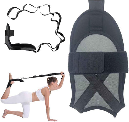 Stretching Strap with Loops and Detachable Foot,Fascia Stretcher,Foot and Calf Stretcher,Increasing Mobility,Foot Leg Stretch Strap for Yoga,Gymnastics,and Flexibility Training