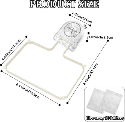 Kitchen Sink Strainer with Filter Mesh Bag, Food Waste Filter Basket, Suction Cup Folding Washing Vegetables and Fruits Drying Bag Holder