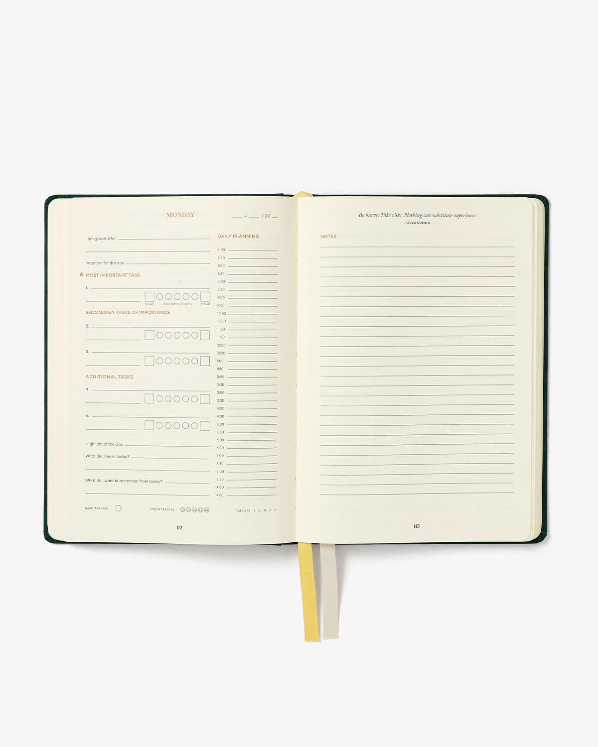 Intelligent Change - 3-Month Productivity Planner, Productivity Tools for Time-Management and Mindfulness, Daily To-Do List, A5 Undated Quarterly Planner, Beige (Beige)