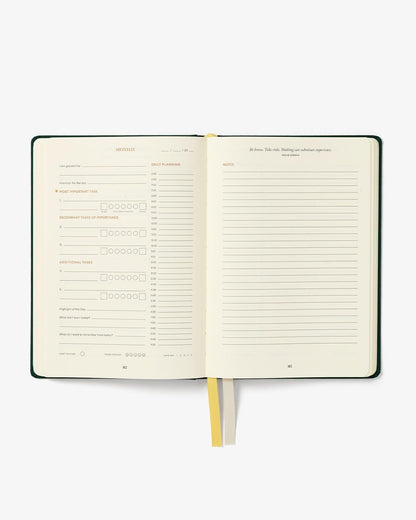 Intelligent Change - 3-Month Productivity Planner, Productivity Tools for Time-Management and Mindfulness, Daily To-Do List, A5 Undated Quarterly Planner, Beige (Beige)