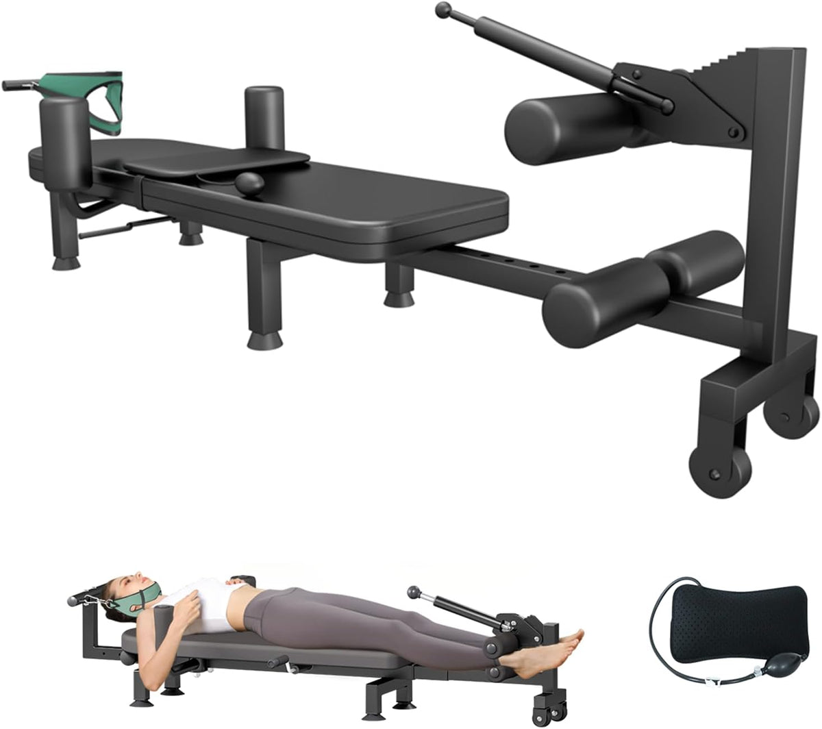 Spinal Decompression Table for Back Pain Relief, 440LB Capacity