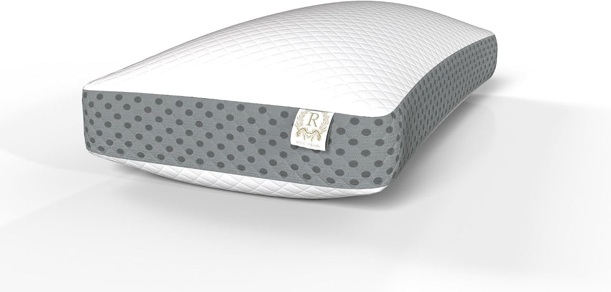 Royal Therapy Memory Foam Pillow, Queen Neck Pain Relief, Contour Cervical Pillow, for Neck and Shoulder Pain, Side, Back and Stomach Sleeper, 24x14x5 inches