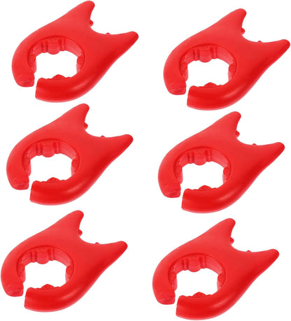 ULTECHNOVO 6pcs Spill Pot Lid Lifters Silicone Boil Stoppers for Kitchen Use Prevent Overflow and Keep Lids Elevated Easy to to Touch