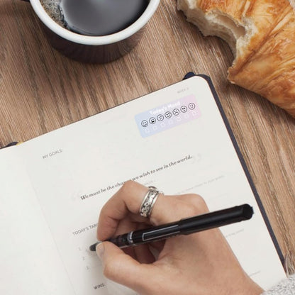 Mood Tracker Stickers for Planner Organization Daily Planning Journal Habit trackers (Monotone, 2 Sheets, 84 Stickers)