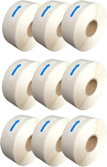 L LIKED Blank White 1 x 2 Inch Dissolvable Labels Food Rotation 3 Rolls | PFAS free, writable on glass/wood/metal/plastic. -40~150°F safe. For boxes inventory, prep info & storage
