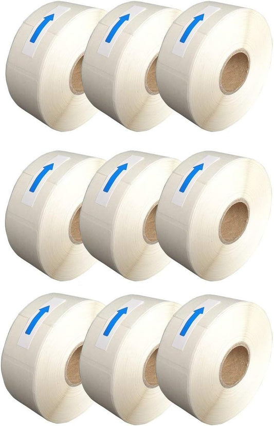 L LIKED Blank White 1 x 2 Inch Dissolvable Labels Food Rotation 3 Rolls | PFAS free, writable on glass/wood/metal/plastic. -40~150°F safe. For boxes inventory, prep info & storage
