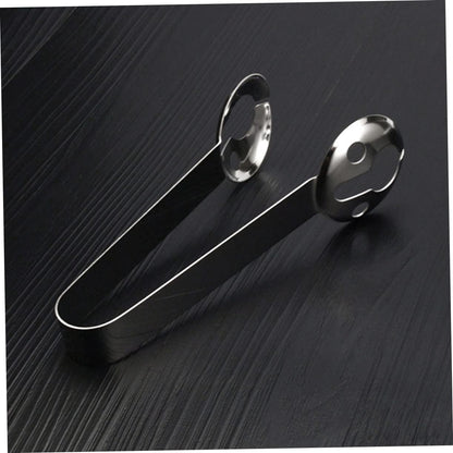 Mikinona 2pcs Stainless Steel Tea Bag Holder Strainer Heat Resistant Tea Tools for Slotted Spoon Squeezer Kitchen Accessories