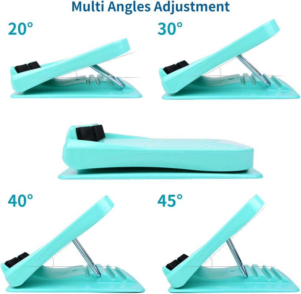 Slant Board, Calf Stretcher Ankle and Foot Incline Board for Stretching Tight Calves or Plantar Fasciitis Adjustable 4 Level (330 lb Capacity), Strength Training Equipment Leg Machines | Stretching Tight Calves or Plantar Fasciitis, Adjustable 4 Level,
