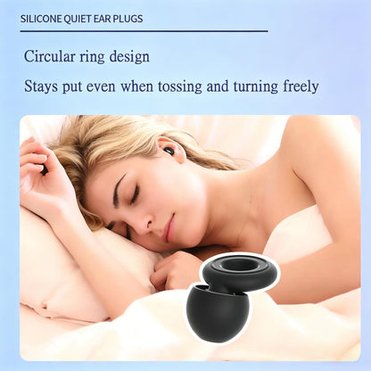 Reusable Noise Reduction Silicone Ear Plugs, Ultra-Comfy Earplugs with 4 Size Eartips and Case, 17-30dB Hearing Protection for Sleep, Concerts, Work, Travel & Noise Sensitivity