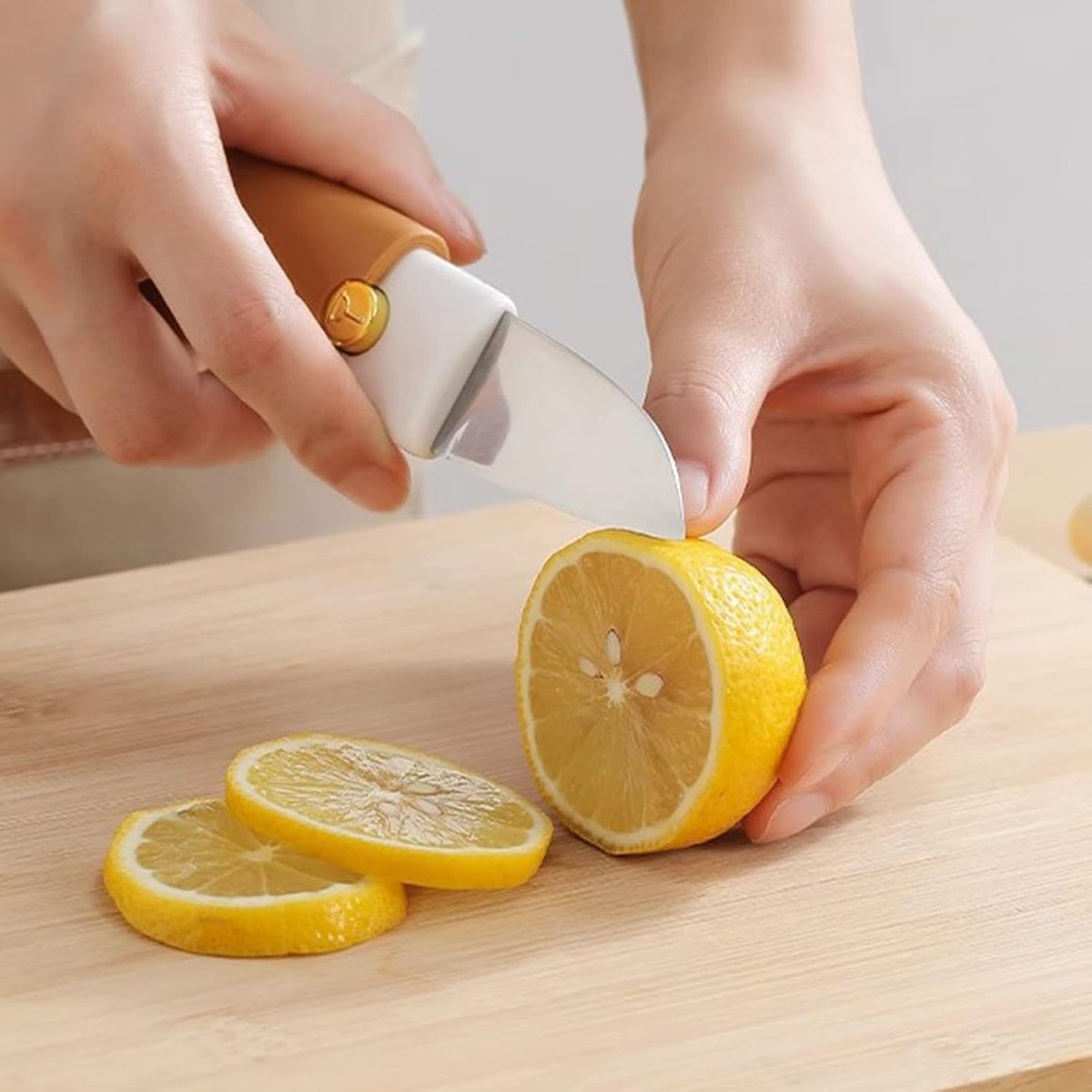 2 in 1 Vegetable Peeler and Knife Set, Double Head Peeling Knife Stainless Steel Potato Peeler with Safety Cover for Kitchen (Gray)