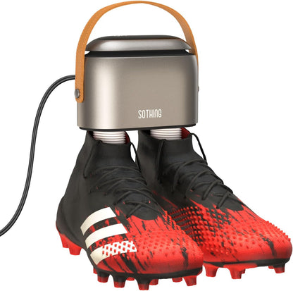 Boot Dryer, Portable Shoe Dryer for Sneakers with Ozone Freshening | 11.8 in Extendable Hoses, 95W Rapid Drying, 3 Heat Levels, LED Touch Panel, 1–9H Timer, for Work Boots, Soccer Cleats, Gloves