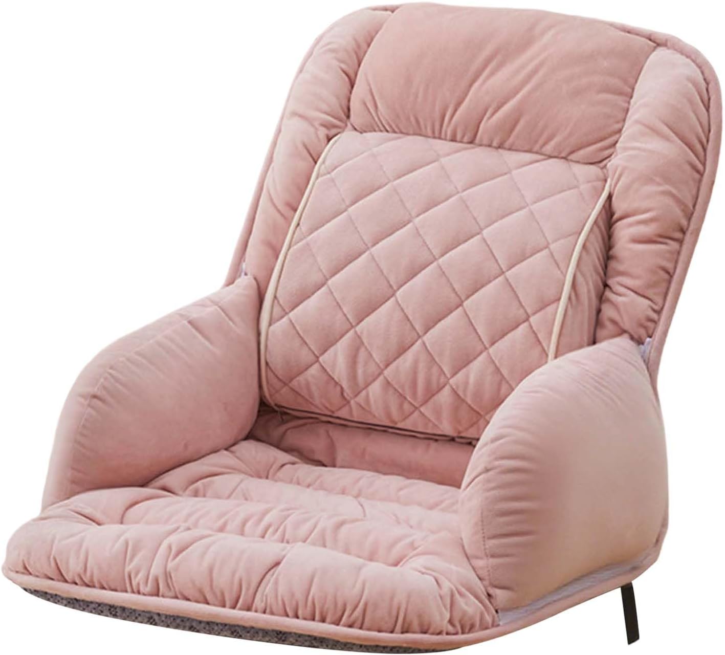 Office Heated Seat Cushion for Desk Chair,Upgraded Lumbar Support Seat for Cushions for Dorm Desk Chair with Back, USB Interface, 3-Speed Temperature Control (Light Pink)