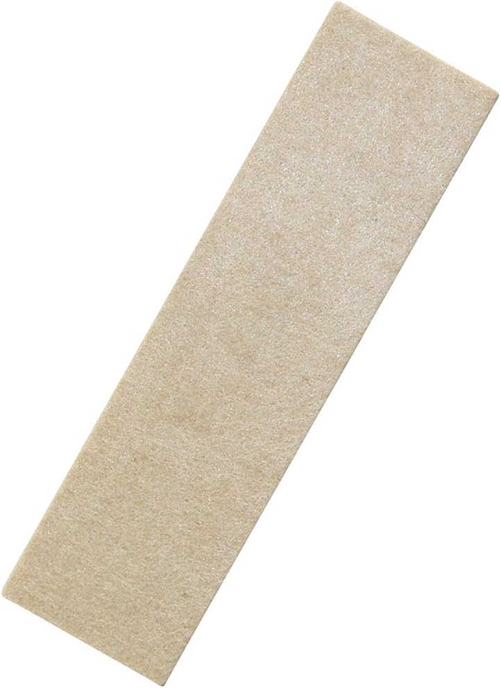 Super Sliders 2-1/2" x 9" XL Rectangle Reusable Furniture Sliders for Carpet, Anti-Slip Protective Furniture Moving Pads for Beds, Sofas, Dressers, Set of 4, Beige