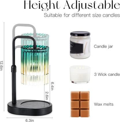 Candeldo Candle Warmer Lamp with Timer: Black Wax Melt Warmer