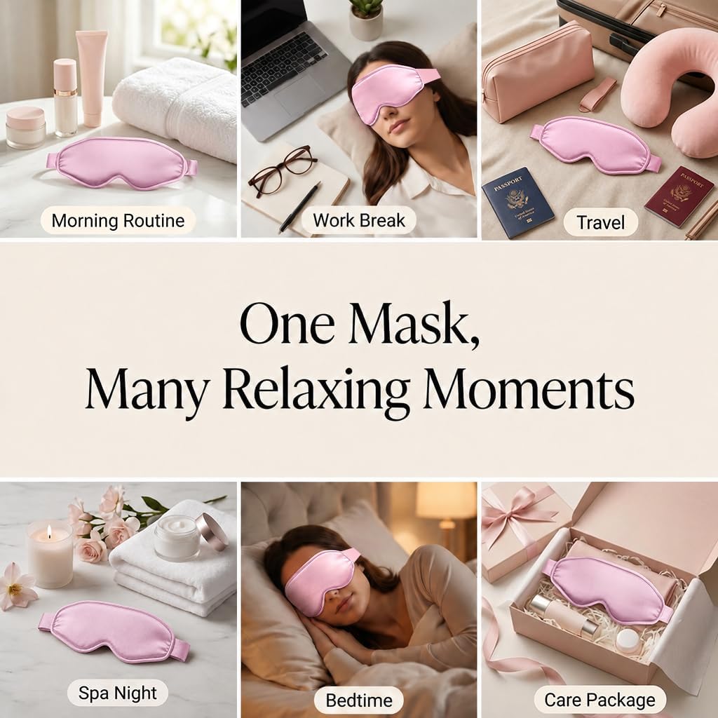 Cooling Eye Mask for Puffy Eyes: Fsa Eligible Items Hsa, Face Ice Eye Pack for Migraine After Surgery Relief - Reusable Cold Compress for Headaches Puffiness - Comfortable Weighted Fit Gel Sleep Mask
