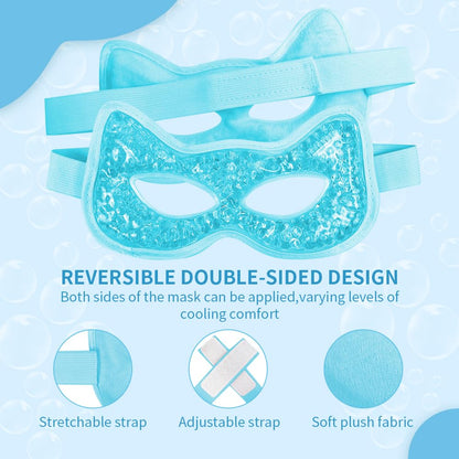 2PCS Cooling Eye Mask Gel Eye Mask, Reusable Hot Cold Therapy