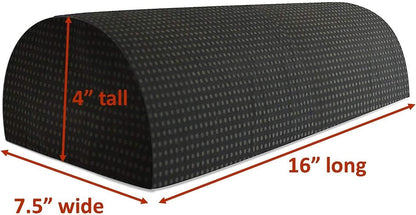 Half Moon Pillow for Leg Elevation | Ankle Knee Neck and Lumbar Support Bolster | Non-slip Removable Washable Cover by Comfort Home