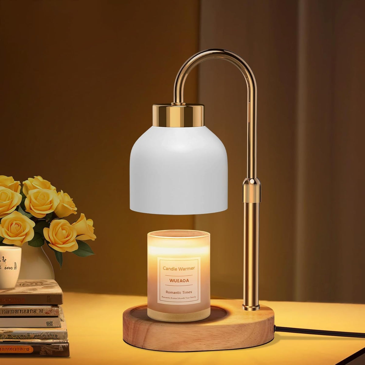 Candle Warmer Lamp with Timer Dimmer, Height & Brightness Adjustable