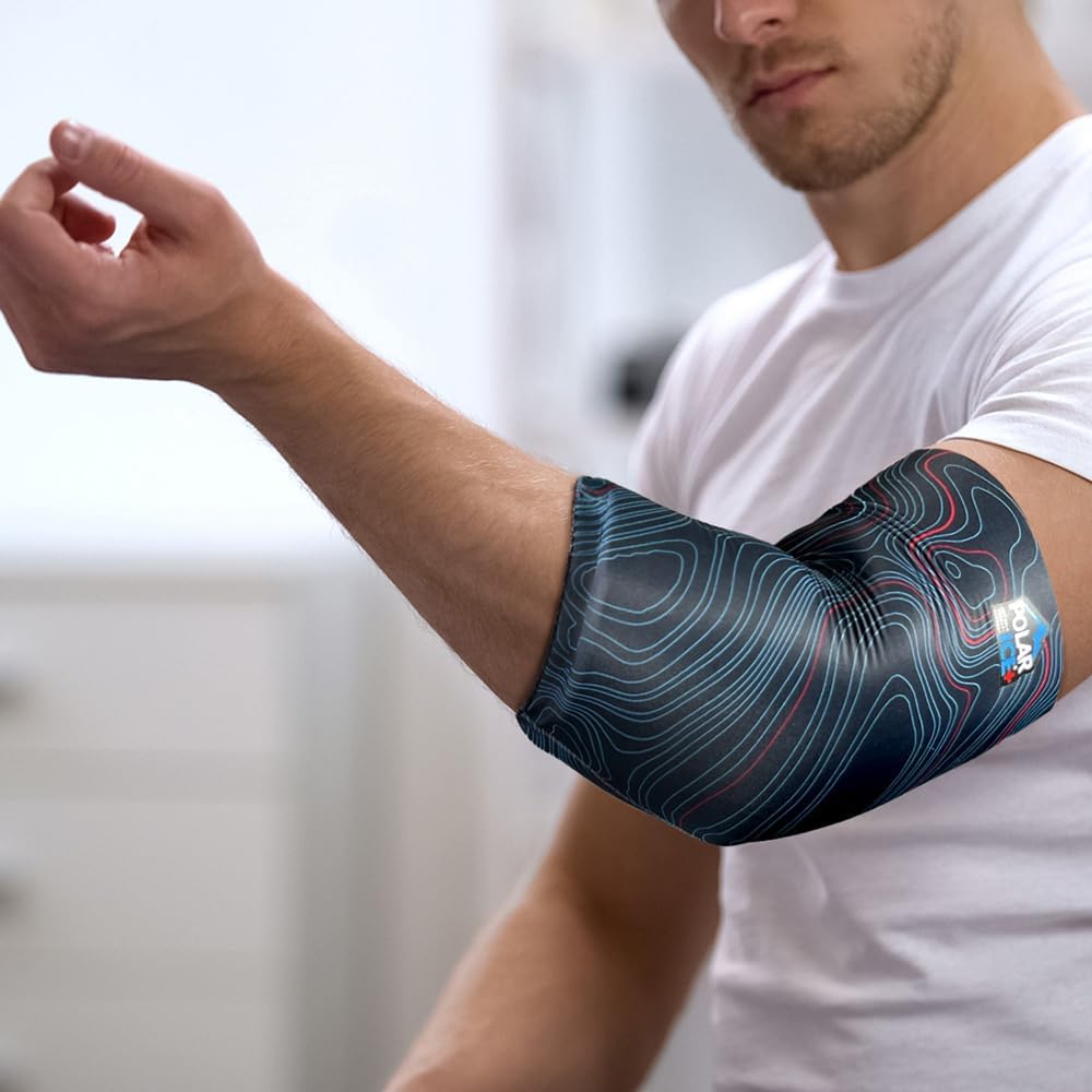 Brownmed Polar Ice Hot/Cold Therapy Sleeve, Soft Gel Lining, Small/Medium