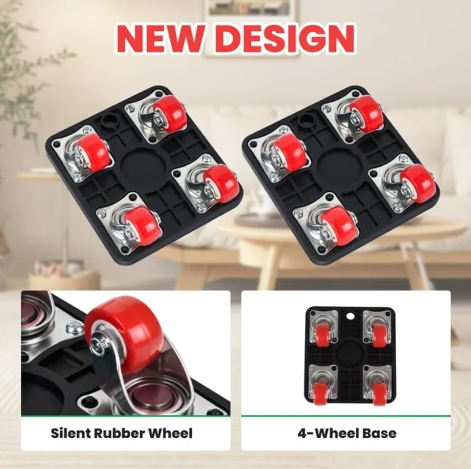 Furniture Movers with Wheels, Furniture Lifter Tool, 360° Rotation Wheels Furniture Dolly, Heavy Duty Furniture Lifters for Heavy Furniture, Refrigerator, Sofa, Cabinet