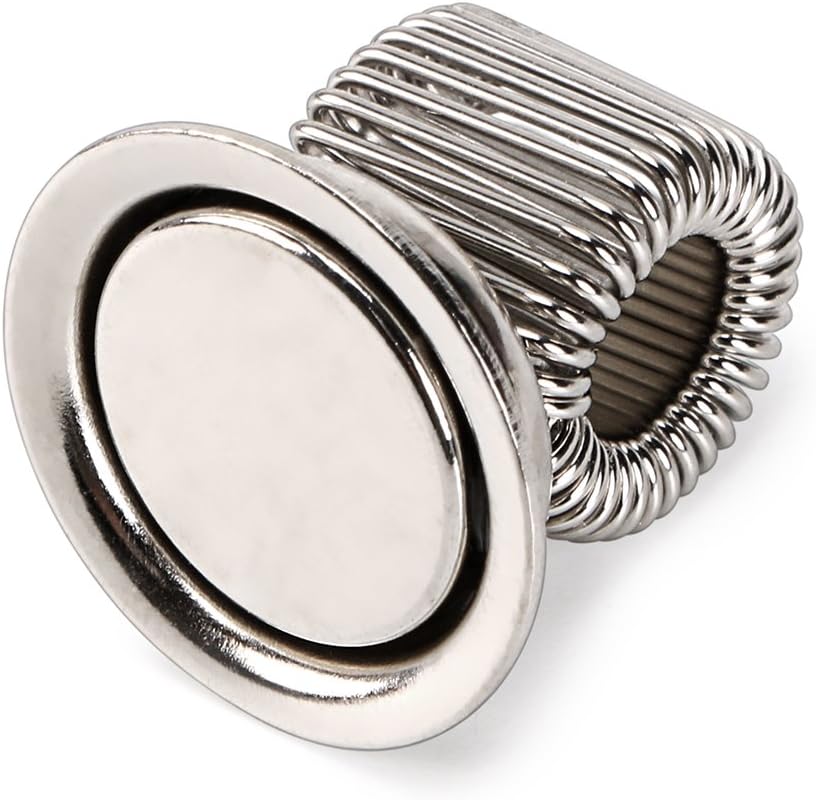 BTSKY® Stainless Steel Magnetic Pen Holder Clips- Magnetic Pen Clip Holder Fit Any Size Pens magnetic push pins for Refrigerator Whiteboard Erase Board and Bulletion Board Map, 8 Pack