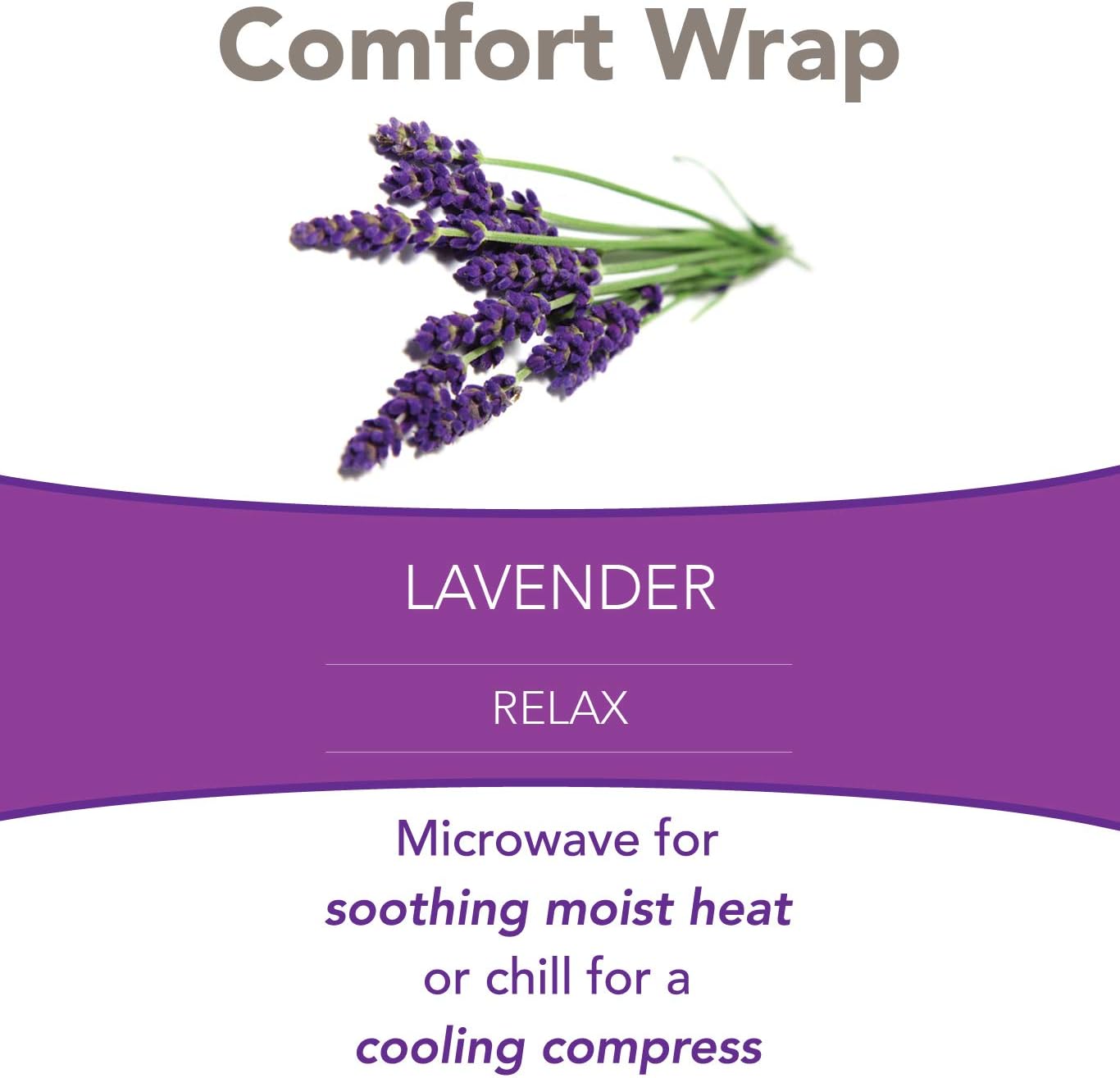 Bed Buddy Heated Aromatherapy Neck Wrap, Lavender & Mint Scented - Microwavable Hot & Cold Therapy for Sore Muscles, Stress Relief, and Relaxation - Soft Plush Fabric with Lavender and Mint