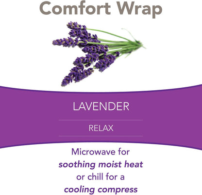 Bed Buddy Heated Aromatherapy Neck Wrap, Lavender & Mint Scented - Microwavable Hot & Cold Therapy for Sore Muscles, Stress Relief, and Relaxation - Soft Plush Fabric with Lavender and Mint