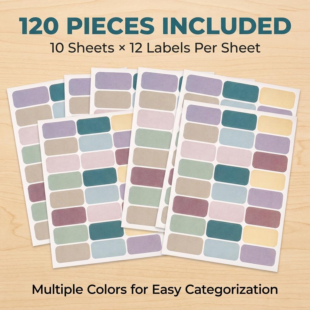 500Pcs Blue Freezer Labels, Waterproof Write-On Stickers | 500Pcs labels; removable writable adhesive for jars, containers, meal prep, pantry storage, and freezer use.