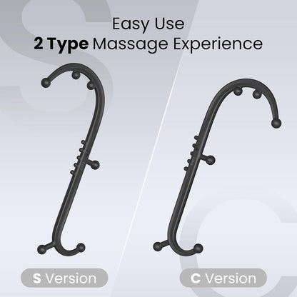 LiBa Back and Neck Massager Trigger Point Hook Therapy Tool Navy