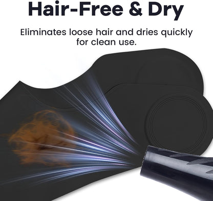Wokyo Silicone Hair Cutting Collar, Non-slip Hair Cutting Mat Haircut Cape Catcher Neck Wrap Guard Neck Fitting Accessories