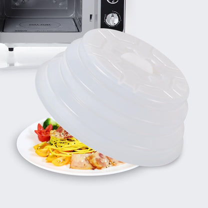 Collapsible Silicone Microwave Plate Cover Splatter Guard | Dishwasher Safe & BPA Free, 11”, Blue