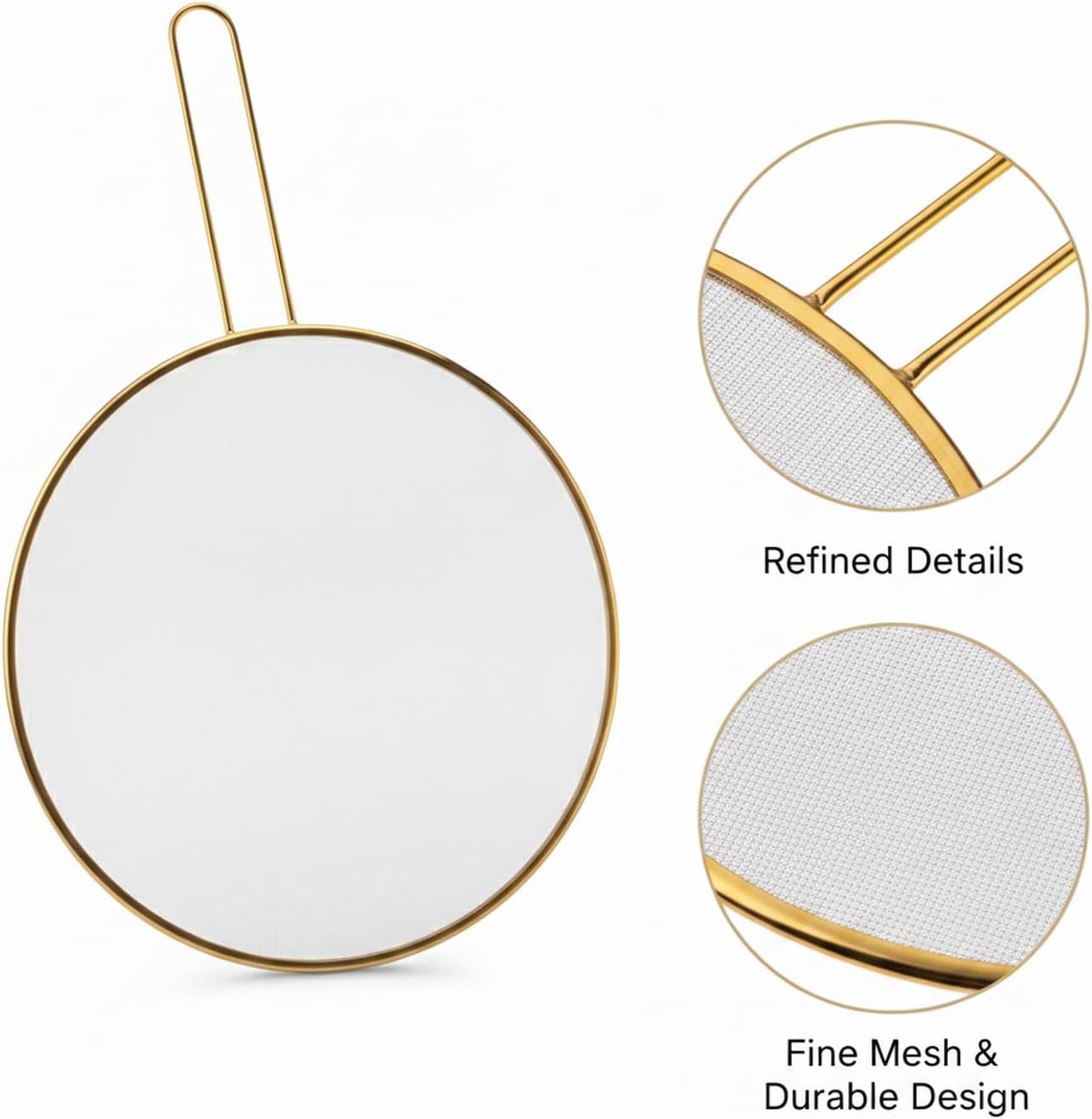 Stainless Steel Splatter Screen for Frying Pan, 13 Inch Mesh Oil Guard to Keep Stovetop Clean (1 Piece)