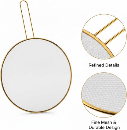 Stainless Steel Splatter Screen for Frying Pan, 13 Inch Mesh Oil Guard to Keep Stovetop Clean (1 Piece)
