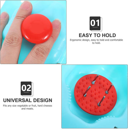 Multi-Functional Food Grater Finger Guard and Compact Food Slicer Safety Holder, 2pcs Protective Hand Guards for Kitchen Vegetable and Fruit Cutting Random Color