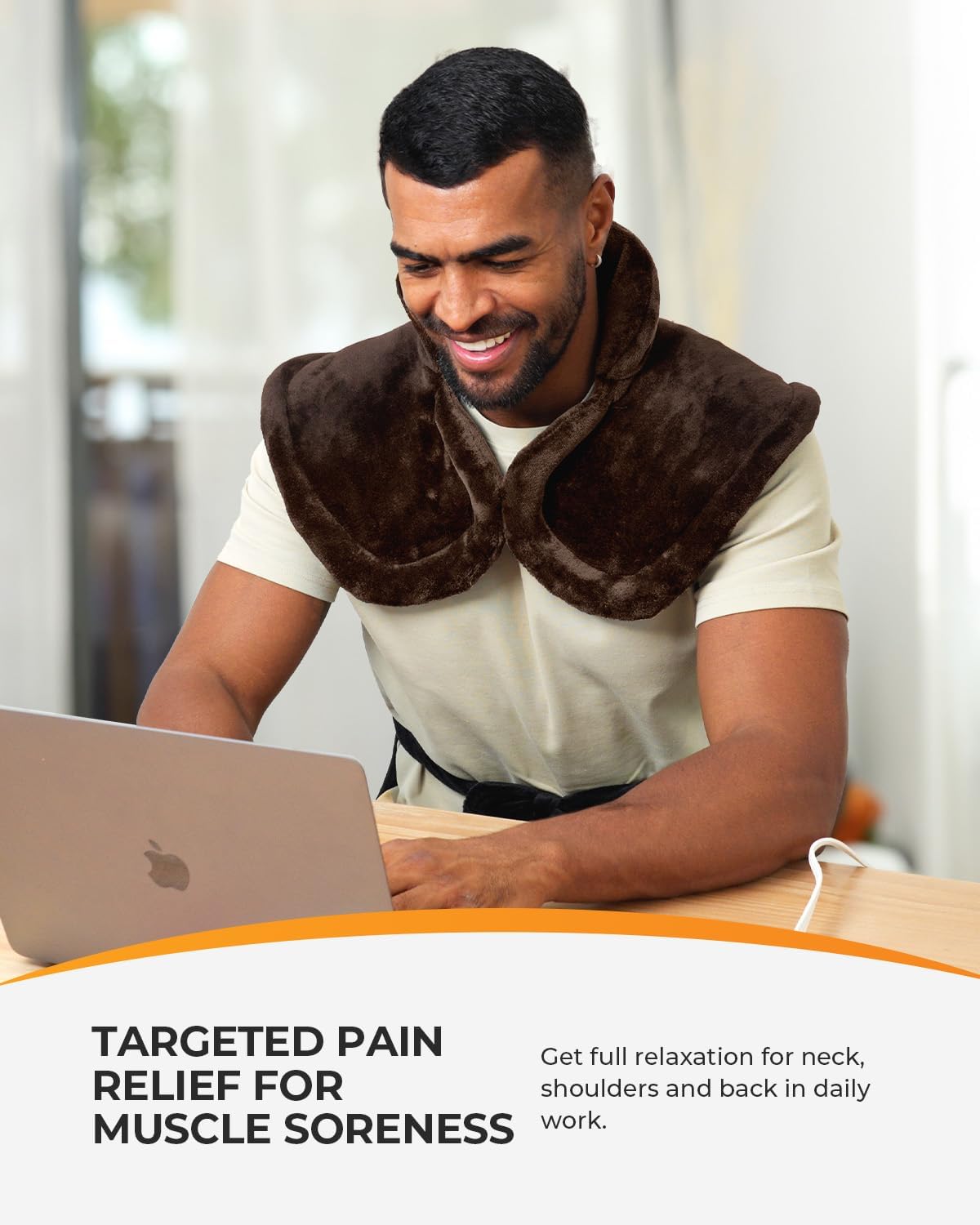 CooCoCo 24"x37" Heating Pad for Neck and Shoulders and Back Pain Relief